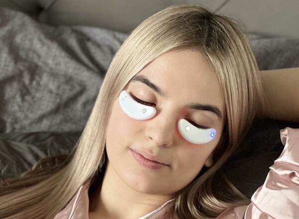 Eye patch's LED massager