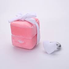 Pink Plush Ring Box